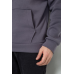 Худі чоловічий на флісі однотонний, колір темно-сірий, 177R058 XXXL, 54, XXXL