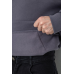 Худі чоловічий на флісі однотонний, колір темно-сірий, 177R058 XXXL, 54, XXXL