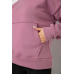 Худі жіночий на флісі, колір пудровий, 177R057 52, XXL