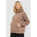 Худі жіночий на флісі, колір мокко, 177R057 50, XL