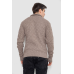 Светр чоловічий однотонний, колір мокко, 161R905 XL, 50, XL