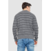 Светр чоловічий в смужку, колір сірий, 161R1057 XL, 50, XL