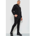 Спорт костюм чоловічий двонитка, колір чорний, 119R200-2 XXL, 52, XXL