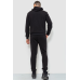 Спорт костюм чоловічий двонитка, колір чорний, 119R200-2 XXL, 52, XXL