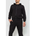 Спорт костюм чоловічий двонитка, колір чорний, 119R200-1 XL, 50, XL
