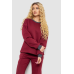 Спортивний костюм жіночий на флісі, колір бордовий, 102R7733 XXL-XXXL