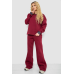Спортивний костюм жіночий на флісі, колір бордовий, 102R7733 XXL-XXXL
