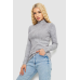 Гольф жіночий в рубчик, колір сірий, 102R5267 XXL-XXXL