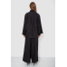 Костюм жіночий вільного крою жатка, колір чорний, 102R5264 XXL-XXXL