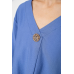 Костюм жіночий тканина льон жатка, колір джинс, 102R5263 6XL-7XL