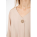 Костюм жіночий тканина льон жатка, колір бежевий, 102R5263 XXL-XXXL