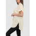 Сорочка жіноча однотонна на ґудзиках, колір світло-бежевий, 102R5230 XXL-XXXL