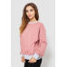 Світшот жіночий на манжеті, колір пудровий, 102R381 XXL-XXXL