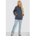 Худі жіноча тринитка на флісі, колір сірий, 102R364 L-XL