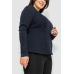 Жіночий лонгслів в рубчик, колір темно-синій, 102R325-1 XXL-XXXL