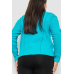 Жіночий лонгслів в рубчик, колір бірюзовий, 102R325-1 XXL-XXXL