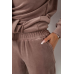 Спортивний костюм жіночий велюровий, колір темно-бежевий, 241R1530-5 XL