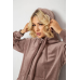 Спортивний костюм жіночий велюровий, колір темно-бежевий, 241R1530-5 XL