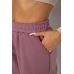 Спортивні штани жіночі на флісі, колір сливовий, 238R58671 XXL, 52, XXL