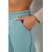 Спортивні штани жіночі на флісі, колір оливковий, 238R58671 XXL, 52, XXL
