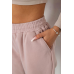 Спортивні штани жіночі на флісі, колір бежевий, 238R58671 XXL, 52, XXL