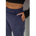 Спортивні штани велюрові жіночі на флісі, колір синій, 238R58648 XL, 50, XL