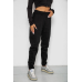 Спортивні штани жіночі на флісі, колір чорний, 238R57828-2 XXL, 52, XXL