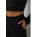 Спортивні штани жіночі на флісі, колір чорний, 238R57828-2 XXL, 52, XXL