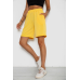 Шорти жіночі однотонні, колір світло-жовтий, 238R57820 Ager, XXL, 52, XXL