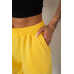Шорти жіночі однотонні, колір світло-жовтий, 238R57820 Ager, XXL, 52, XXL
