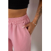 Шорти жіночі однотонні, колір пудровий, 238R57820 Ager, XXL, 52, XXL
