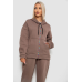 Спортивний костюм жіночий на флісі, колір темно-бежевий, 238R5715 XL, 50, XL