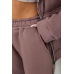 Спортивний костюм жіночий на флісі, колір мокко, 238R5715 4XL, 56, 4XL
