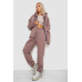 Спортивний костюм жіночий на флісі, колір мокко, 238R5715 XXL, 52, XXL