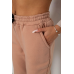Спортивні штани жіночі на флісі, колір бежевий, 238R57020 XXL, 52, XXL