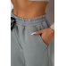 Спортивні штани жіночі на флісі, колір сірий, 238R57016 XL, 50, XL