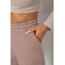 Спортивні штани жіночі на флісі, колір мокко, 238R57013 XXXL, 54, XXXL