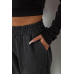 Спортивні штани жіночі, колір темно-сірий, 238R347-1 XXL