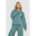 Спортивний костюм жіночий на флісі, колір оливковий, 177R056 XS, 42, XS