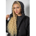 Куртка жіноча демісезонна з поясом, колір чорний, 207R2023 XXL, XXL, XXL
