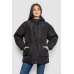 Куртка жіноча демісезонна з поясом, колір чорний, 207R005 XL, XL, XL