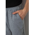 Спортивні штани чоловічі на флісі, колір сірий, 238R58641 XXL, 52, XXL