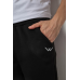 Спортивні штани чоловічі на флісі, колір чорний, 238R57256 XL, 50, XL