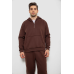 Спортивний костюм чоловічий на флісі, колір шоколадний, 238R030-1 XXL, 52, XXL