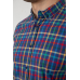 Сорочка чоловіча в клітку, колір синій, 214R842 XXL