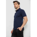 Сорочка чоловіча з принтом, колір темно-синій, 214R7019 XL, 50, XL