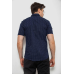 Сорочка чоловіча з принтом, колір темно-синій, 214R7019 XL, 50, XL