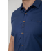 Сорочка чоловіча однотонна, колір синій, 214R7005 XL, 50, XL