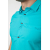 Сорочка чоловіча однотонна, колір бірюзовий, 214R7005 XL, 50, XL