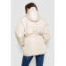 Куртка жіноча демісезонна з поясом, колір світло-бежевий, 207R005 XXL, XXL, XXL